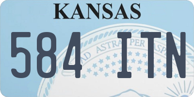 KS license plate 584ITN