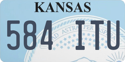 KS license plate 584ITU