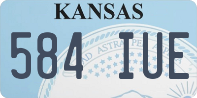 KS license plate 584IUE
