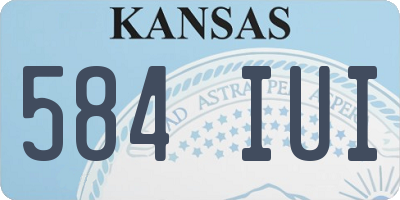 KS license plate 584IUI