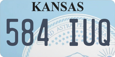 KS license plate 584IUQ