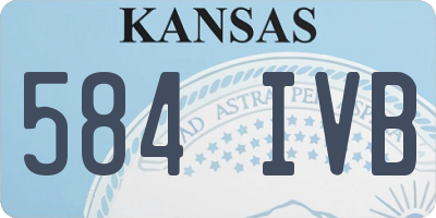 KS license plate 584IVB