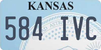 KS license plate 584IVC