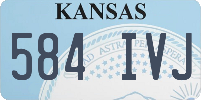 KS license plate 584IVJ