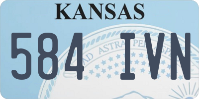 KS license plate 584IVN