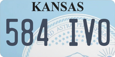 KS license plate 584IVO