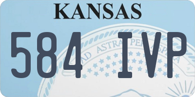 KS license plate 584IVP