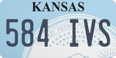 KS license plate 584IVS