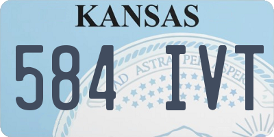KS license plate 584IVT