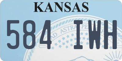 KS license plate 584IWH