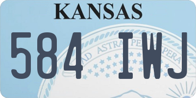 KS license plate 584IWJ