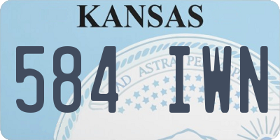 KS license plate 584IWN