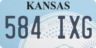 KS license plate 584IXG