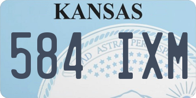 KS license plate 584IXM