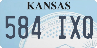 KS license plate 584IXQ
