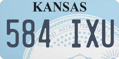 KS license plate 584IXU