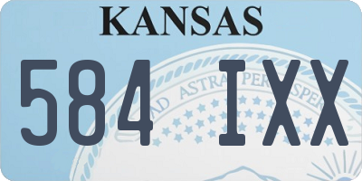 KS license plate 584IXX