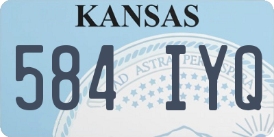 KS license plate 584IYQ