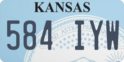 KS license plate 584IYW