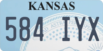 KS license plate 584IYX