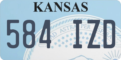 KS license plate 584IZD