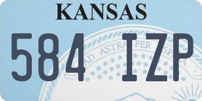 KS license plate 584IZP