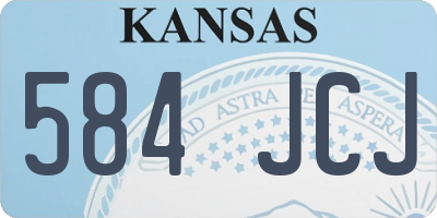 KS license plate 584JCJ