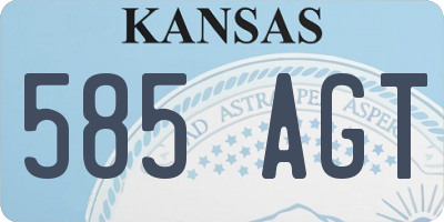 KS license plate 585AGT