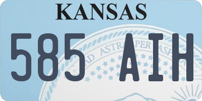 KS license plate 585AIH