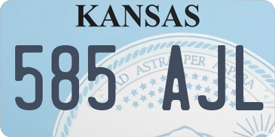 KS license plate 585AJL