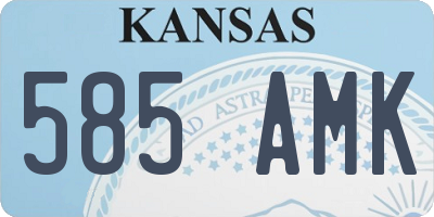KS license plate 585AMK