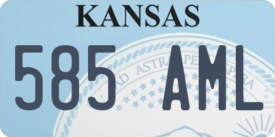 KS license plate 585AML
