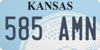 KS license plate 585AMN