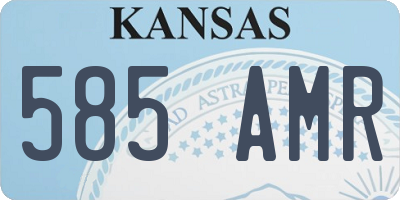 KS license plate 585AMR