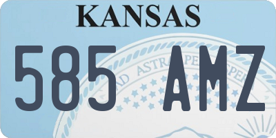 KS license plate 585AMZ