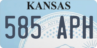 KS license plate 585APH