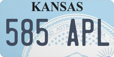 KS license plate 585APL