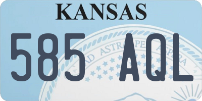 KS license plate 585AQL