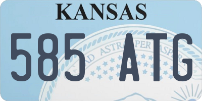 KS license plate 585ATG