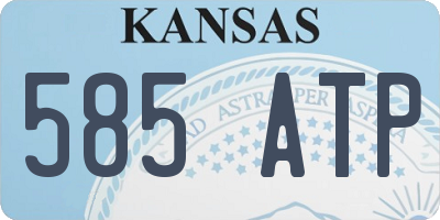 KS license plate 585ATP