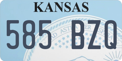 KS license plate 585BZQ
