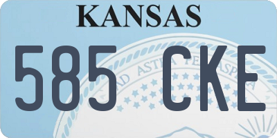 KS license plate 585CKE