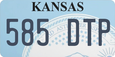 KS license plate 585DTP
