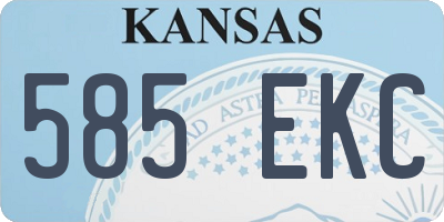 KS license plate 585EKC