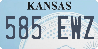 KS license plate 585EWZ