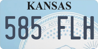 KS license plate 585FLH
