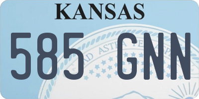 KS license plate 585GNN