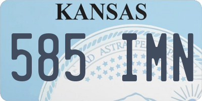 KS license plate 585IMN