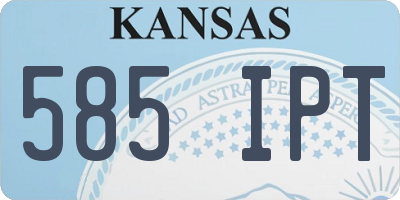 KS license plate 585IPT