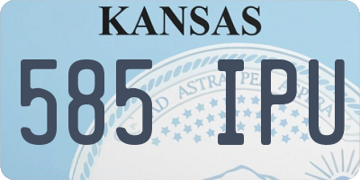 KS license plate 585IPU